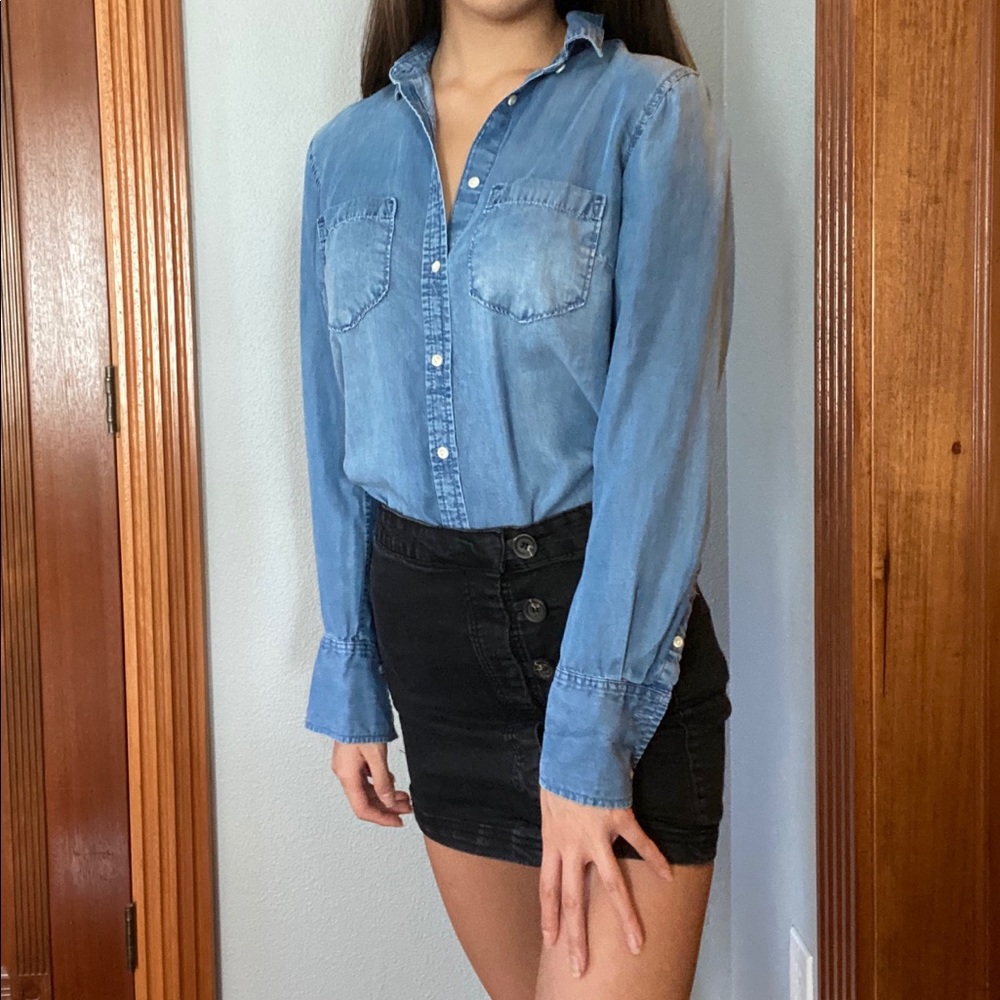 Merona Denim Button Up size Small